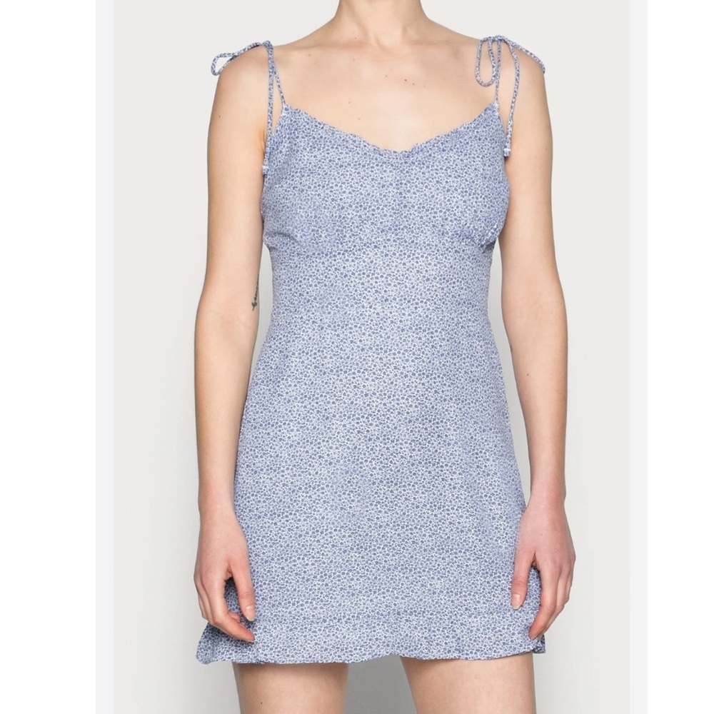 Abercrombie & Fitch Floral Ruffle Hem Mini Dress